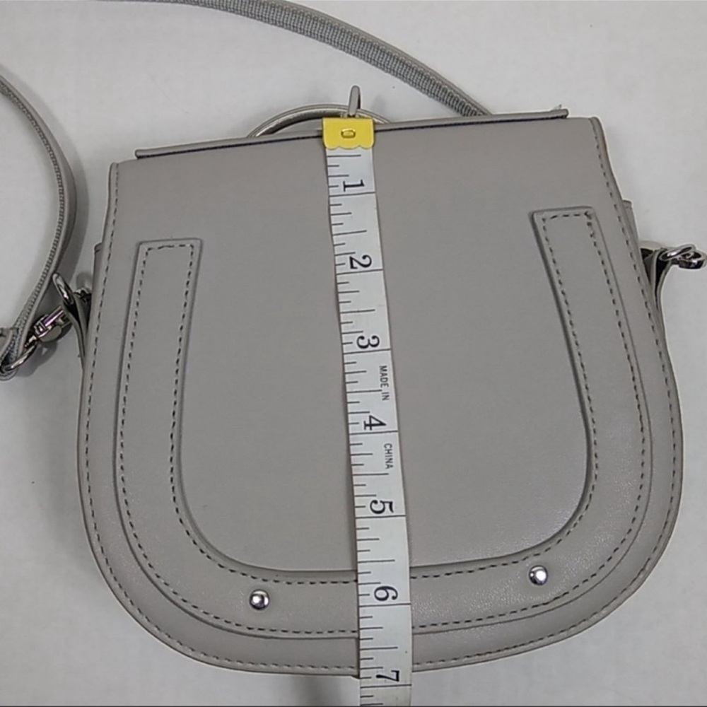 Miniso Gray Shoulder Cross Body Ring Handle Bag - Picture 9 of 13